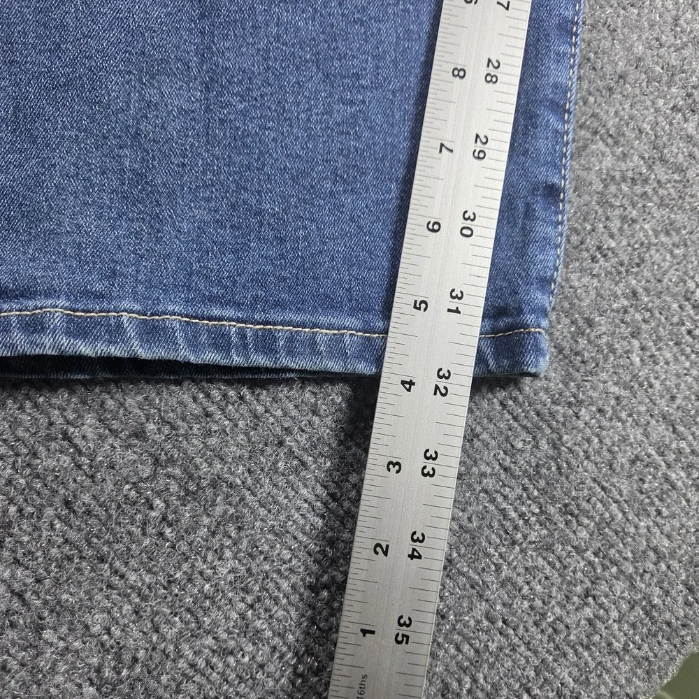 True Religion Bobby Applique Relaxed Baggy Jeans 34x32 Medium Blaze Wash NWT